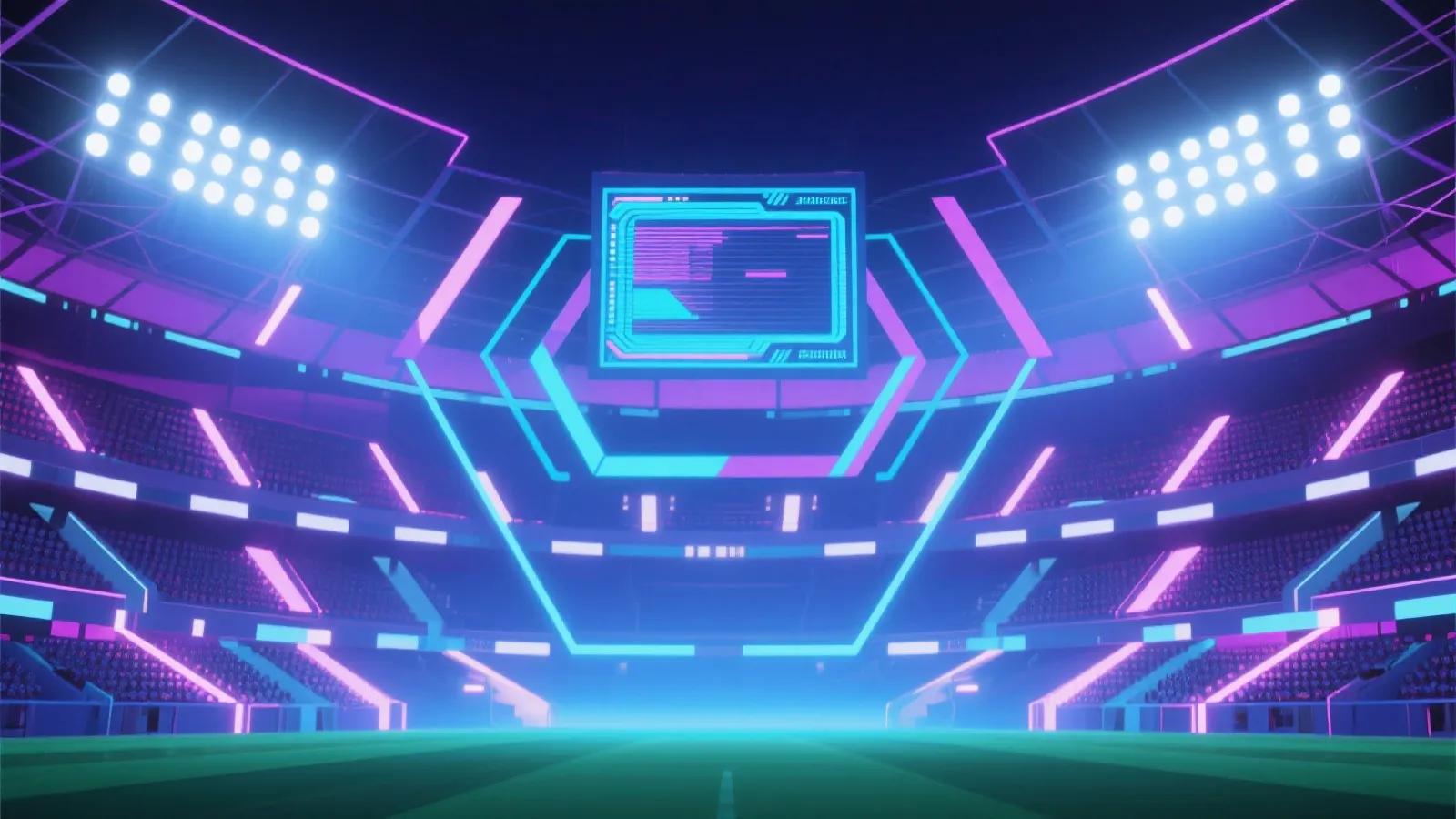 虚拟赛场氛围图