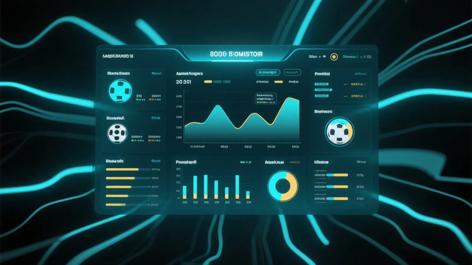 虚拟足球数据分析视觉图